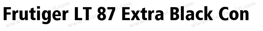 Frutiger LT 87 Extra Black Condensed字体转换